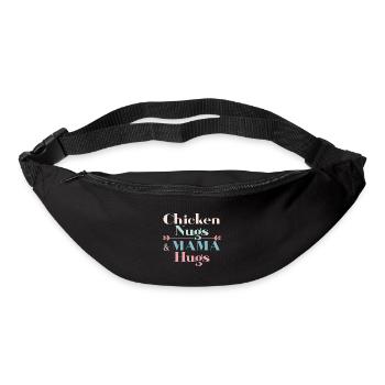 Chicken Nugs & Mama Hugs - Gürteltasche - Schwarz - Vorne