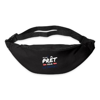 Football France - équipe de football de football - Sac banane - noir - Devant