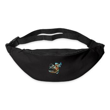 Fish sea marine life animal fishing gift - Bum bag - black - Front