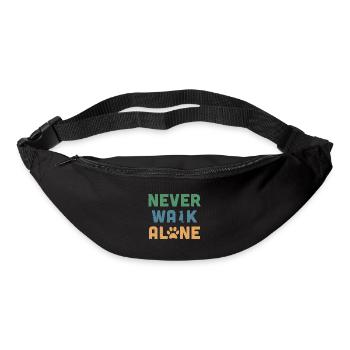 Never Walk Alone - Bum bag - black - Front