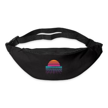 Synthwave Sunset. Maler Gift - Gürteltasche - Schwarz - Vorne