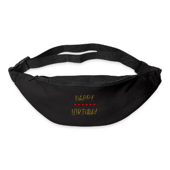 JAHRESTAG. ALLES GUTE ZUM GEBURTSTAG!. ALLES GUTE ZUM GEBURTSTAG!. - Gürteltasche - Schwarz - Vorne