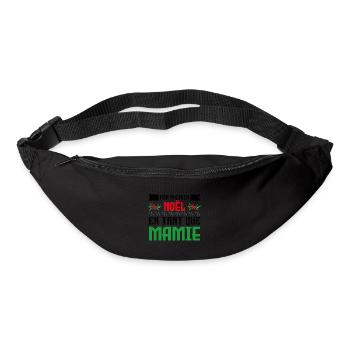 Premier noël en tant que mamie - Sac banane - noir - Devant