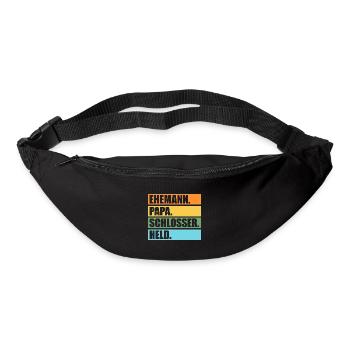 Schlosserei Schweisser Metallbauer Schlosser - Gürteltasche - Schwarz - Vorne