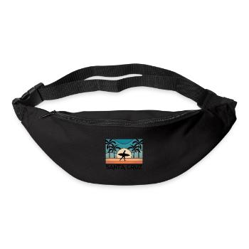 Santa Cruz Vintage CA Californien Surfer Geschenk - Gürteltasche - Schwarz - Vorne