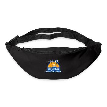 I Need To Be Seahabilitated Galveston Beach - Bum bag - black - Front