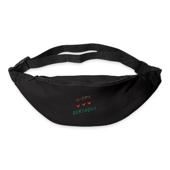 JAHRESTAG. ALLES GUTE ZUM GEBURTSTAG!. ALLES GUTE ZUM GEBURTSTAG!. - Gürteltasche - Schwarz - Vorne