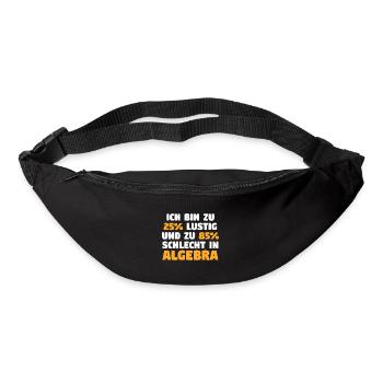 Mathematik Mathe Rechnen Algebra - Gürteltasche - Schwarz - Vorne