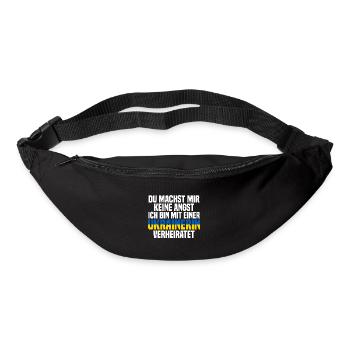 Du machst mir Keine Angst ich bin mit einer Ukrain - Gürteltasche - Schwarz - Vorne