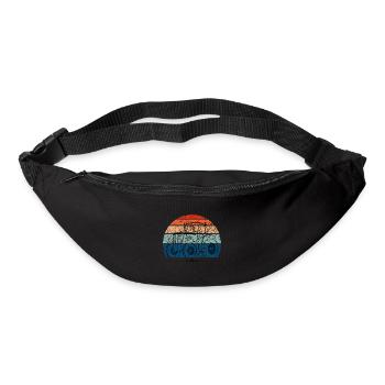 Tracteur vintage - Sac banane - noir - Devant