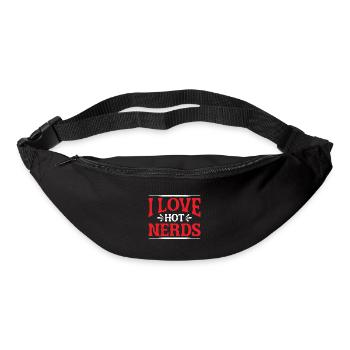 I Love Hot Nerds 2 - Gürteltasche - Schwarz - Vorne