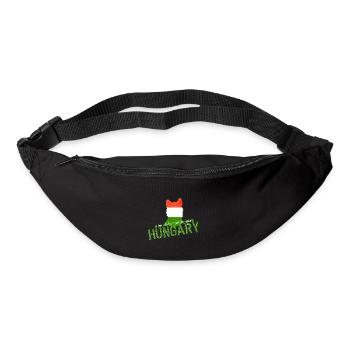 Ungarn Schakal Fuchs - Gürteltasche - Schwarz - Vorne