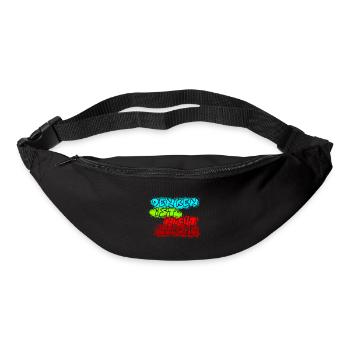 denken nicht illegal türkis - Gürteltasche - Schwarz - Vorne