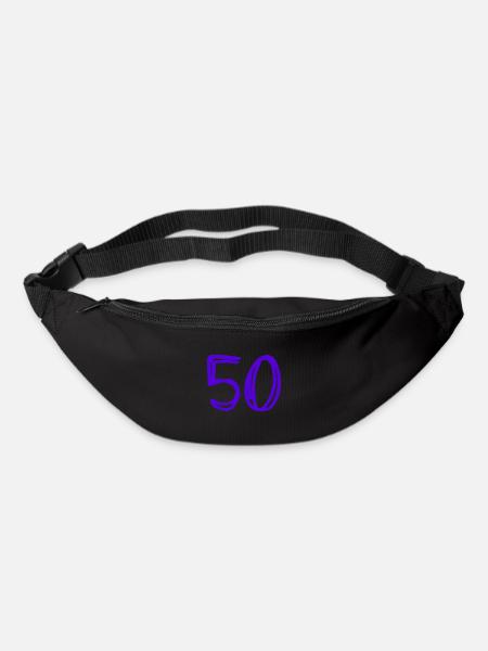50 ANS. 50e ANNIVERSAIRE. ANNIVERSAIRE 50 ANS. 50 - Sac banane - noir