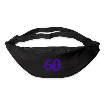 60 YEARS. 60TH ANNIVERSARY. BIRTHDAY 60 YEARS. 60 - Bum bag - black - Front