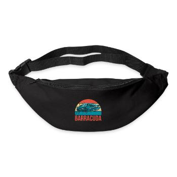 Cadeau pour les amateurs de poissons Barracuda - Sac banane - noir - Devant