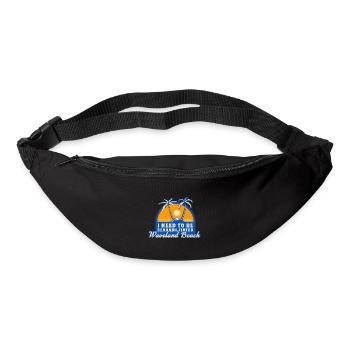 J’ai besoin d’être séahabilité Waveland Beach Été - Sac banane - noir - Devant