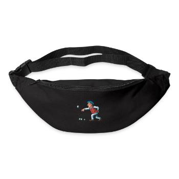 Franzose spielt Petanque für einen Petanque - Gürteltasche - Schwarz - Vorne