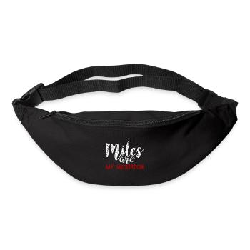 Les miles sont ma méditation 3 - Sac banane - noir - Devant