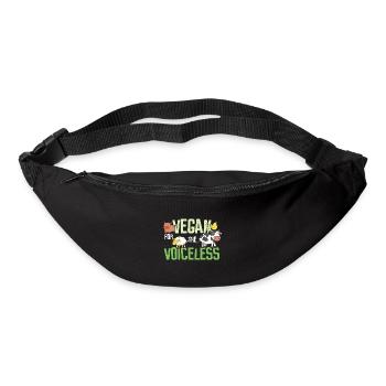 Vegan for the Voiceless - Gürteltasche - Schwarz - Vorne