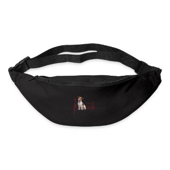 Heartbeat Gift for Dogs - Bum bag - black - Front