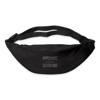 Awesome like my daughters - Gürteltasche - Schwarz - Vorne