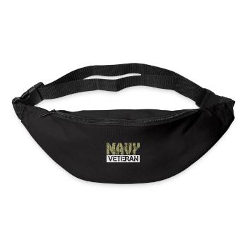 Navy veteran - Bum bag - black - Front