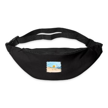 Sunrise on the beach - Bum bag - black - Front
