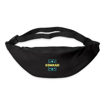 Vorname Geburtstag Conrad - Gürteltasche - Schwarz - Vorne