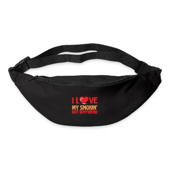 I Love My Smokin' Hot Boyfriend 4 - Gürteltasche - Schwarz - Vorne