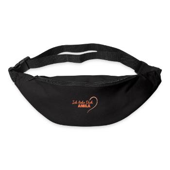 Liebe für Amila LiebeDich Herz - Gürteltasche - Schwarz - Vorne
