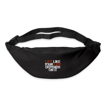 Lift Like Your Life Depends On It 3 - Bum bag - black - Front