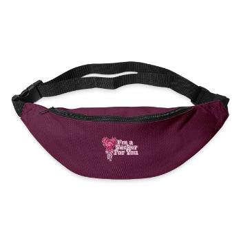 I'm A Sucker For You Funny Valentine's Quote - Bum bag - burgundy - Front