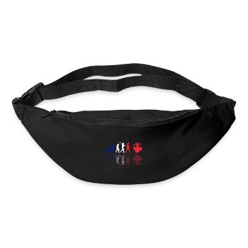 Evolution de l’homme Drums Band Retro Vintage Drummer - Sac banane - noir - Devant