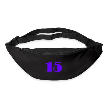 15 ANS,15e ANNIVERSAIRE,ANNIVERSAIRE 15 ANS - Sac banane - noir - Devant