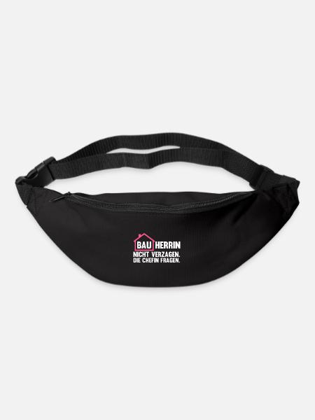Baustelle Bauherrin - Gürteltasche - Schwarz