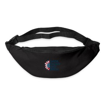 Herren Dada Papa Papa Bruh Vatertag Patriotisch - Gürteltasche - Schwarz - Vorne