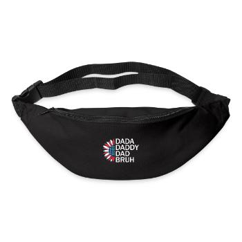 Dada Daddy Dad Bruh USA Flagge für Patriot Männer Ehefrau - Gürteltasche - Schwarz - Vorne
