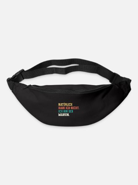 Marvin Lustiger Spruch Vorname Name Marvin - Gürteltasche - Schwarz