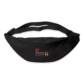 Zeig mir deine Freunde - Gürteltasche - Schwarz - Vorne