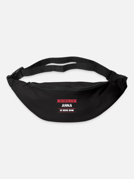 Anna Name Spruch für stolze Annas - Gürteltasche - Schwarz