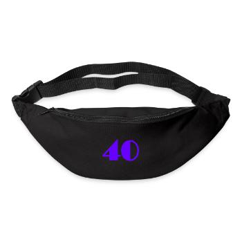 40 YEARS. 40th ANNIVERSARY. BIRTHDAY 40 YEARS. AGE - Bum bag - black - Front