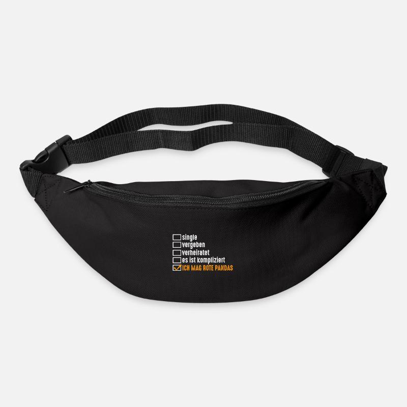Roter Panda - Gürteltasche - Schwarz