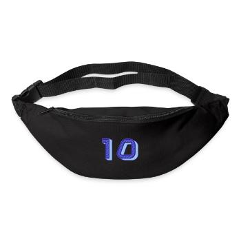 10. 10 ANS. 10e ANNIVERSAIRE. ANNIVERSAIRE 10 ANS. - Sac banane - noir - Devant