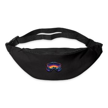 Ski goggles mountains - Bum bag - black - Front