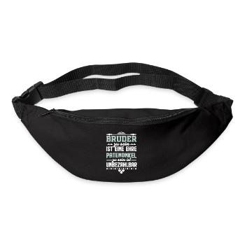 Patenonkel Bruder Onkel Geschenkidee - Gürteltasche - Schwarz - Vorne