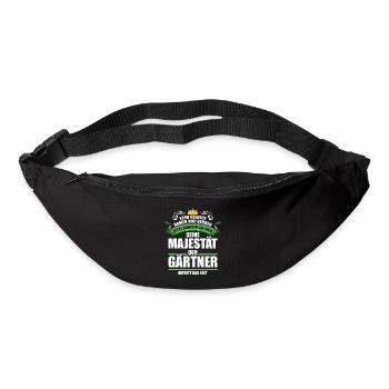 Gartenarbeit Gärtner Sprüche Geschenk - Gürteltasche - Schwarz - Vorne