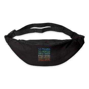 Youth Birthday10Years Vintage Retro Gift - Bum bag - black - Front