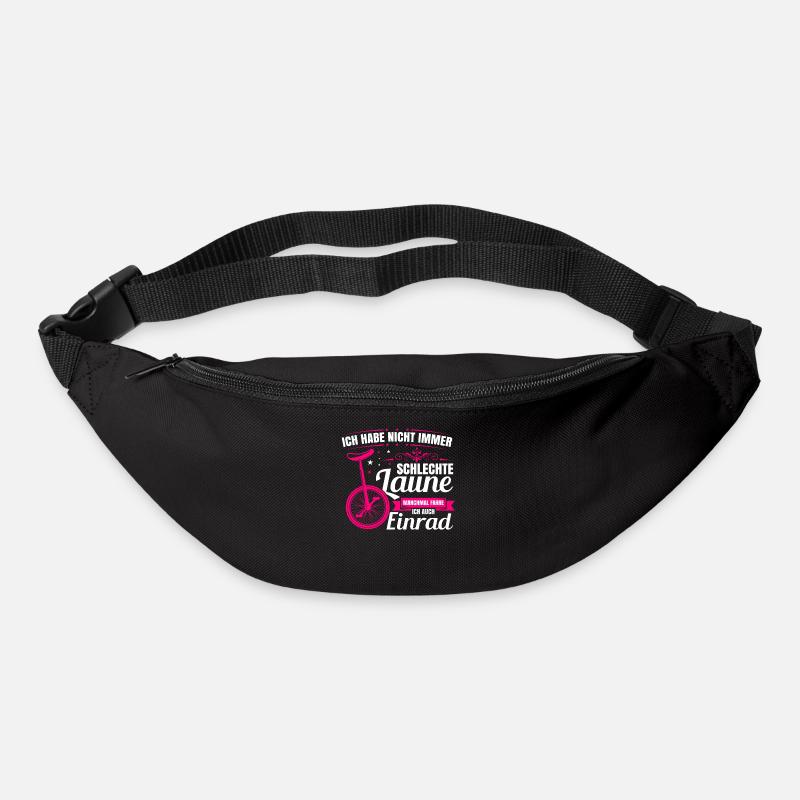 Einrad - Gürteltasche - Schwarz