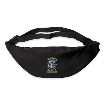 Funny Humor Fishing Slogan Fun - Bum bag - black - Front